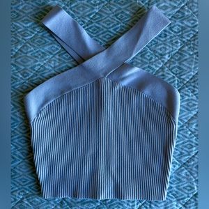 Babaton Sculpt Knit Criss Cross Cropped Tank